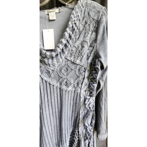 NWT Feratelli blue top M - Picture 4 of 5